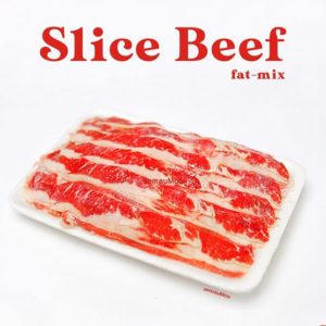 Aus Slice Beef Shortplate Fat Mix 500gr