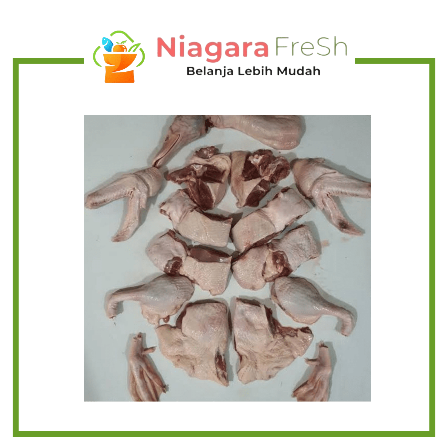 Bebek Potong Campur Segar 1kg